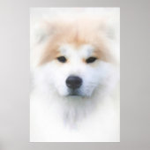 SAMOYED DOG "SNOW KING" POSTER (Vorne)