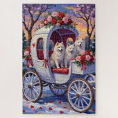 Samoyed Dog Valentine's Day Puzzle (Vertikal)