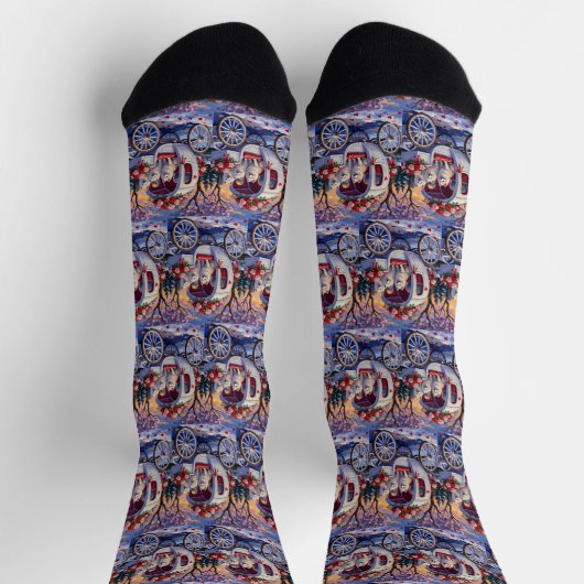 Samoyed Dog Valentine's Day Socken (Oben)