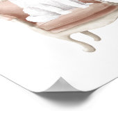 Samoyed Dog Wear Royal Crown Poster (Ecke)