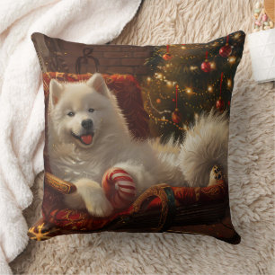 Samoyed Dog Weihnachtsfest Kissen