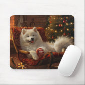 Samoyed Dog Weihnachtsfest Mousepad (Mit Mouse)