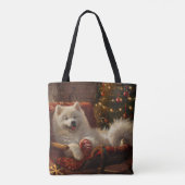Samoyed Dog Weihnachtsfest Tasche (Rückseite)