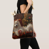 Samoyed Dog Weihnachtsfest Tasche (Von Nahem)