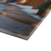 Samoyed Dogs Christmas Snow Holiday Schneidebrett (Ecke)