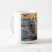 Samoyed Elegante Coffee Tasse (Vorderseite Links)
