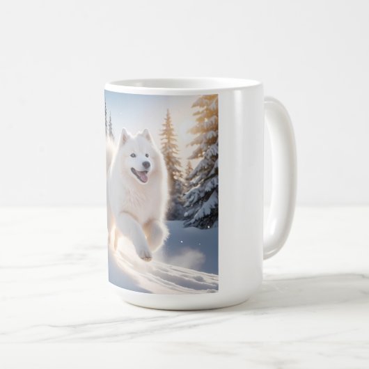 Samoyed Elegante Coffee Tasse (VorderseiteRechts)