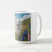 Samoyed Elegante Coffee Tasse (VorderseiteRechts)