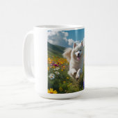 Samoyed Elegante Coffee Tasse (Vorderseite Links)