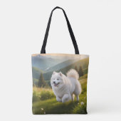 Samoyed Elegante Shoulder Tote Bag Tasche (Rückseite)