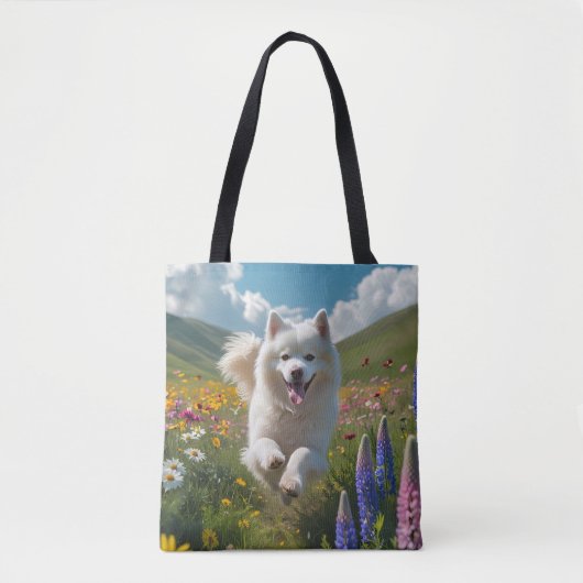 Samoyed Elegante Shoulder Tote Bag Tasche (Vorderseite)