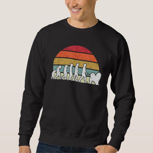 Samoyed Evolution Nordic Sled Dog Samoyed Sweatshirt (Vorderseite)