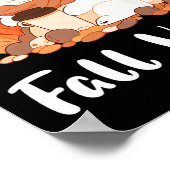 Samoyed Fall Vibes Funny Dog Pumpkin GewürzLatte Poster (Ecke)
