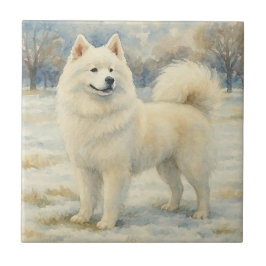 Samoyed Fliese