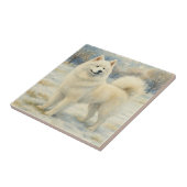 Samoyed Fliese (Seite)