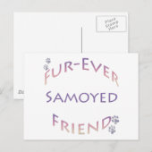 Samoyed Furever Friend Postkarte (Vorne/Hinten)