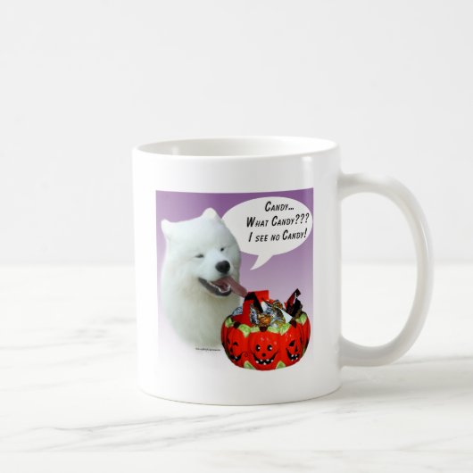Samoyed Halloween Candy Kaffeetasse (Rechts)