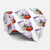 Samoyed Halloween Candy Krawatte (Gerollt)