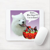 Samoyed Halloween Candy Mousepad (Mit Mouse)