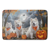 Samoyed Halloween Spooky Badematte (Vorderseite)