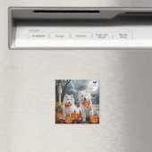 Samoyed Halloween Spooky Magnet (In Situ (Geschirrspüler))