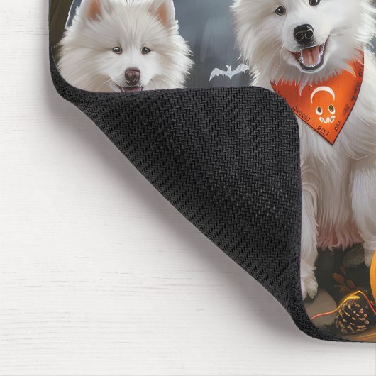 Samoyed Halloween Spooky Mousepad (Ecke)