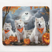 Samoyed Halloween Spooky Mousepad (Vorne)