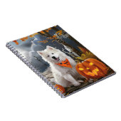 Samoyed Halloween Spooky Notizblock (Rechte Seite)