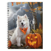 Samoyed Halloween Spooky Notizblock (Vorderseite)
