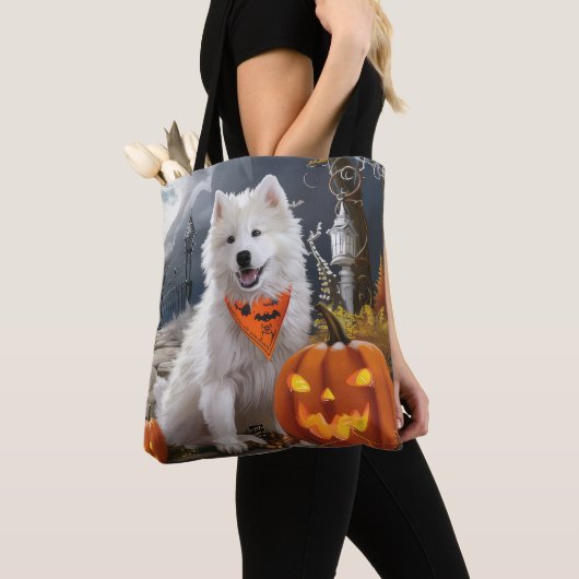 Samoyed Halloween Spooky Tasche (Von Nahem)
