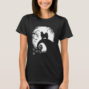 Samoyed Halloween unter dem Mondlicht Spooky Hund T-Shirt