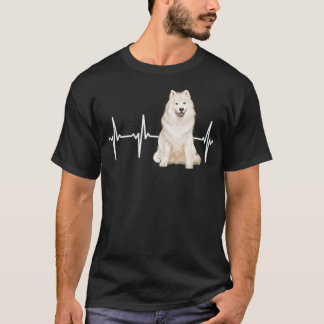 Samoyed Heartbeat Hund Lover T-Shirt