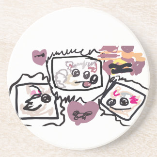 Samoyed Hearts Getränkeuntersetzer