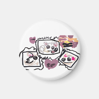 Samoyed Hearts Magnet