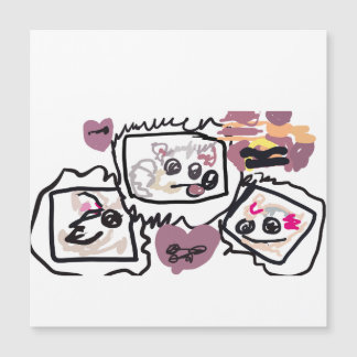 Samoyed Hearts Magnetkarte