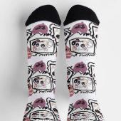 Samoyed Herzen  Socken (Oben)