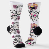 Samoyed Herzen Socken (Gewinkelt)