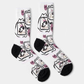 Samoyed Herzen  Socken (Rechts)