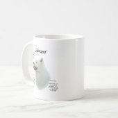 Samoyed History Design Kaffeetasse (Vorderseite Links)