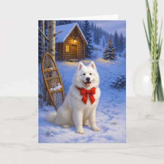 Samoyed Holiday Card Feiertagskarte (Vorderseite)