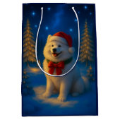 Samoyed Holiday  Mittlere Geschenktüte (Vorderseite)