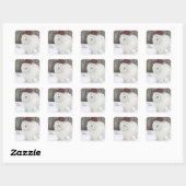 Samoyed Holiday Stickers - 20 gerundete Plätze (Blatt)