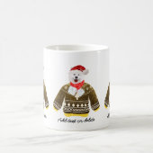Samoyed Holiday Tragend Ugly Sweater Xmas Hund Kaffeetasse (Mittel)