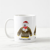 Samoyed Holiday Tragend Ugly Sweater Xmas Hund Kaffeetasse (Links)