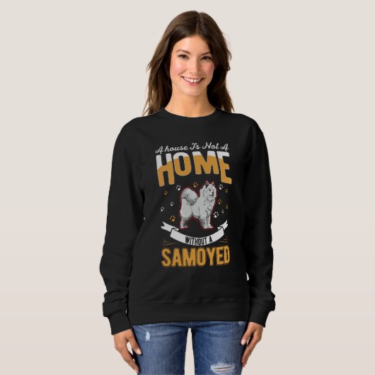 Samoyed Home Samoyed Sweatshirt (Vorne ganz)