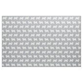 Samoyed Hund einfach grau Stoff (Fat Quarter (45,7 x 55,9 cm))