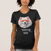 Samoyed Hunde Mama Sonnenbrille T-Shirt (Vorderseite)