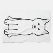 Samoyed-HundeCartoon Handtuch (Horizontal)