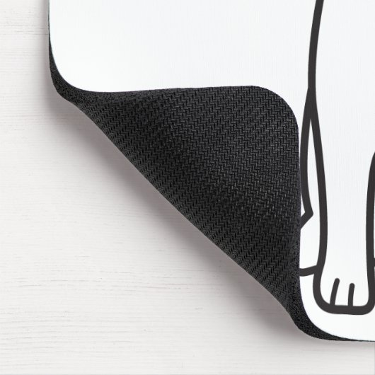 Samoyed-HundeCartoon Mousepad (Ecke)