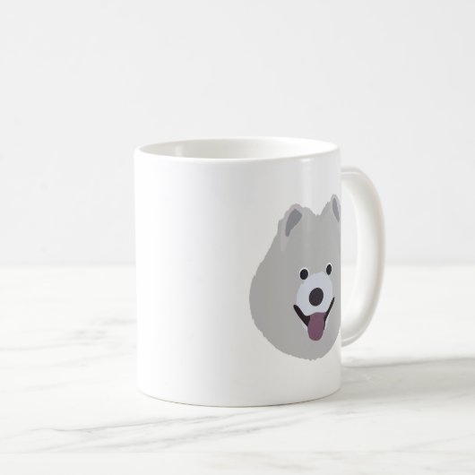 Samoyed-HundeTasse Kaffeetasse (VorderseiteRechts)